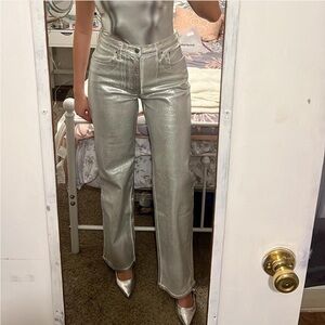 Abercrombie & Fitch Silver Straight Leg Jeans